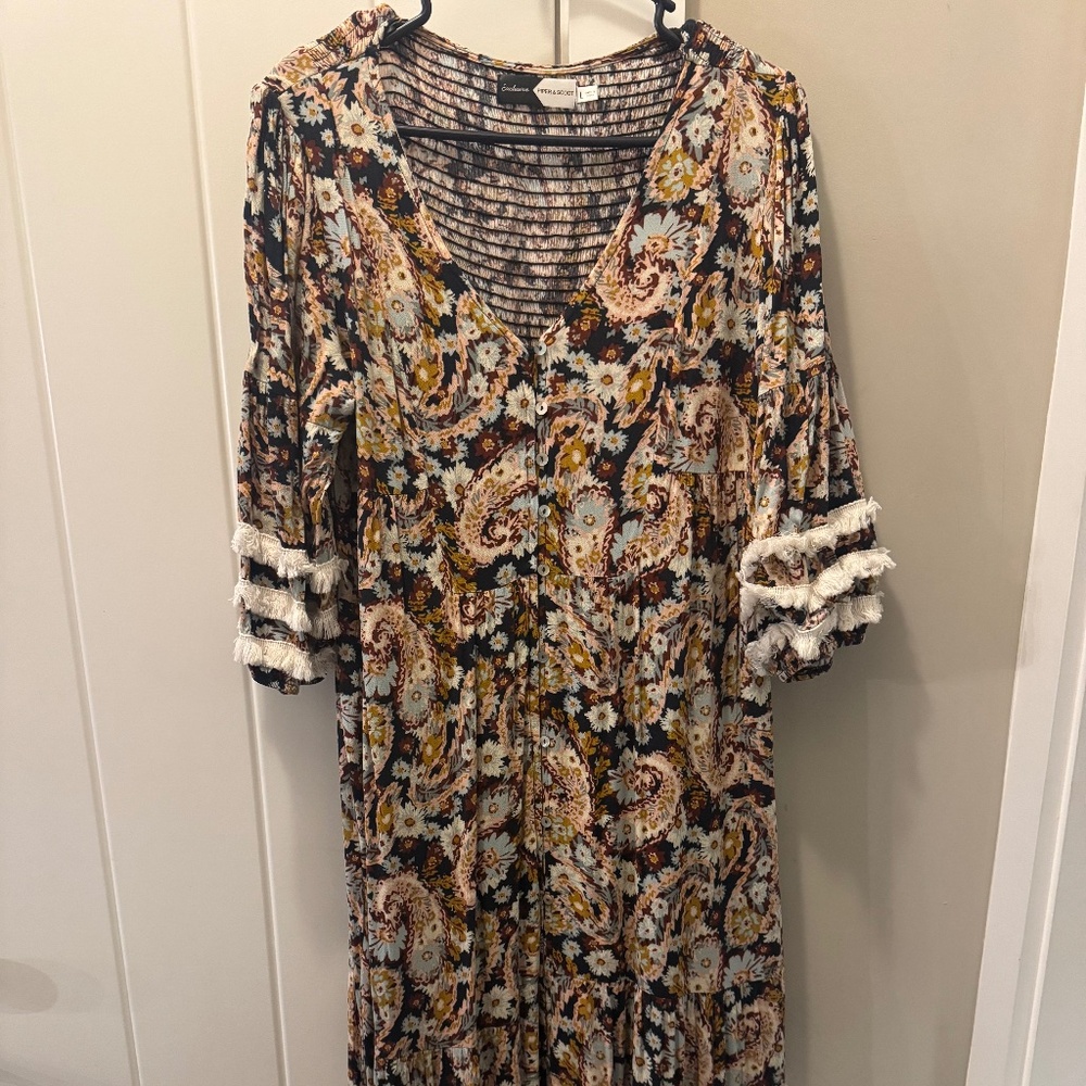 Piper and Scoot Soho Fringe Maxi Dress